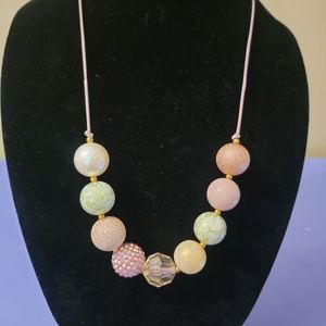 Pretty vintage colored beaded necklace